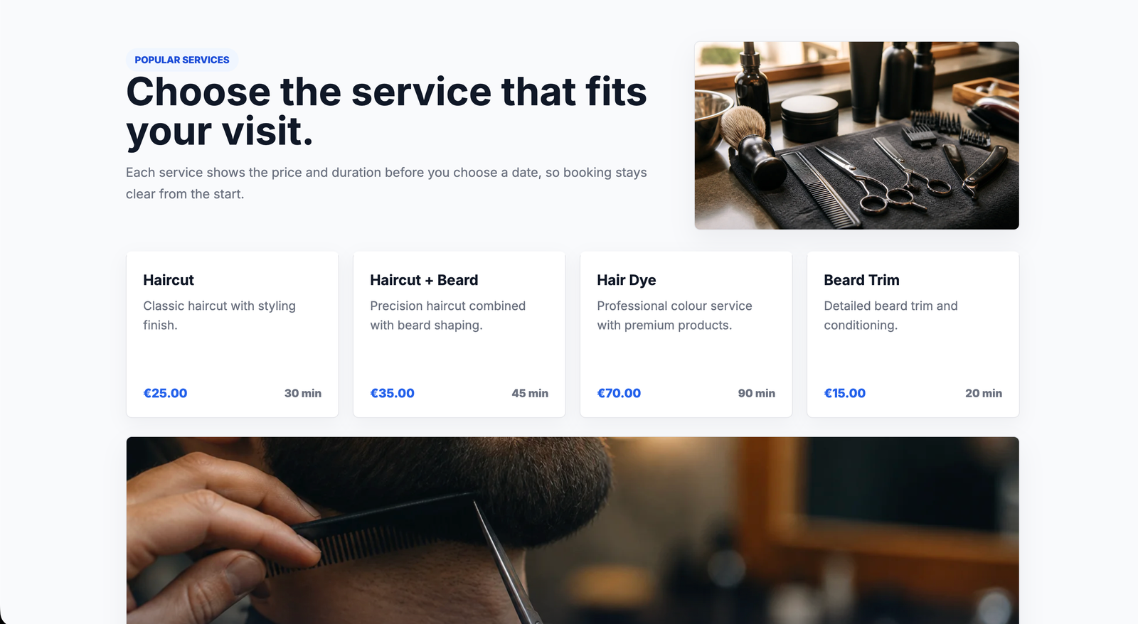 Booking system project media